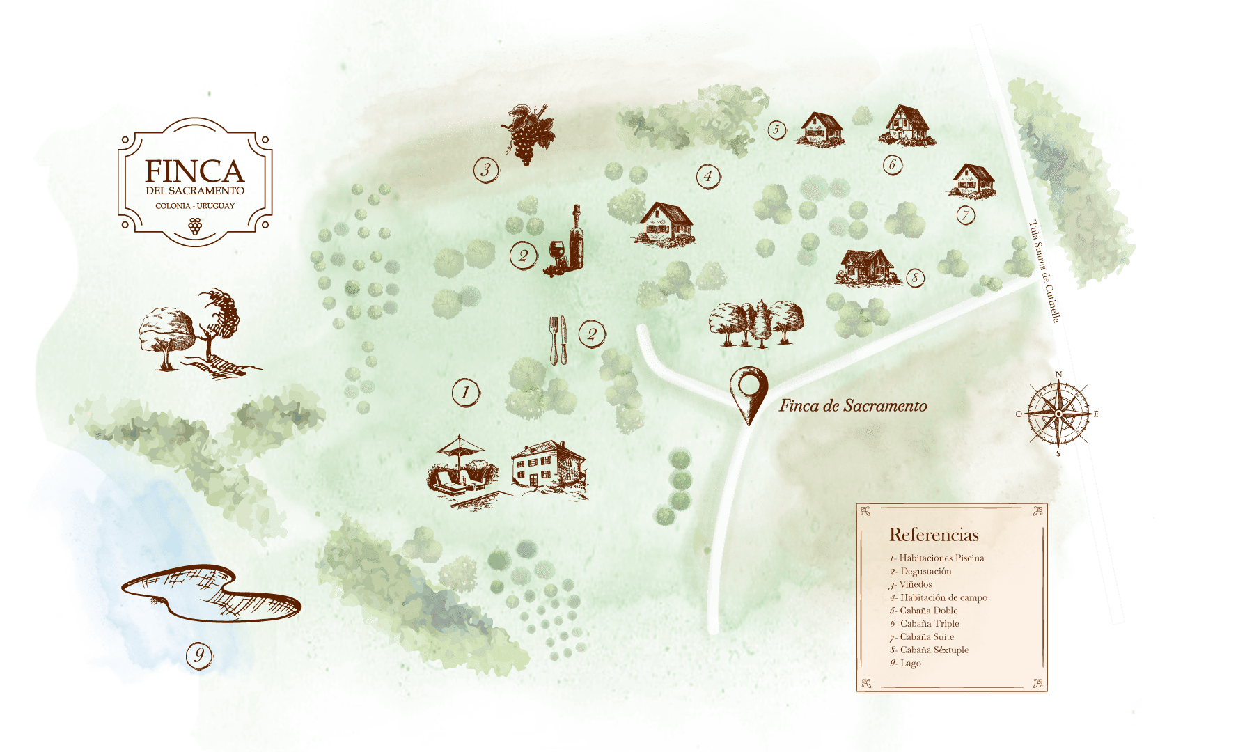 Mapa de Finca del Sacramento